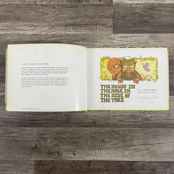 THE HOUSE IN THE HOLE IN THE SIDE OF THE TREE by V. GILBERT BEERS - VINTAGE 1973 - Picture 7 of 11